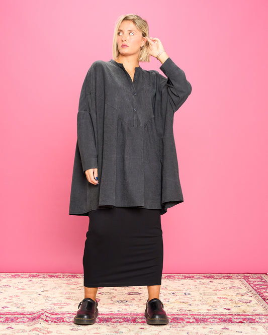 Ruffled Oversized Blouse