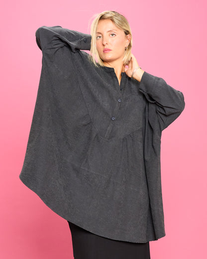 Ruffled Oversized Blouse