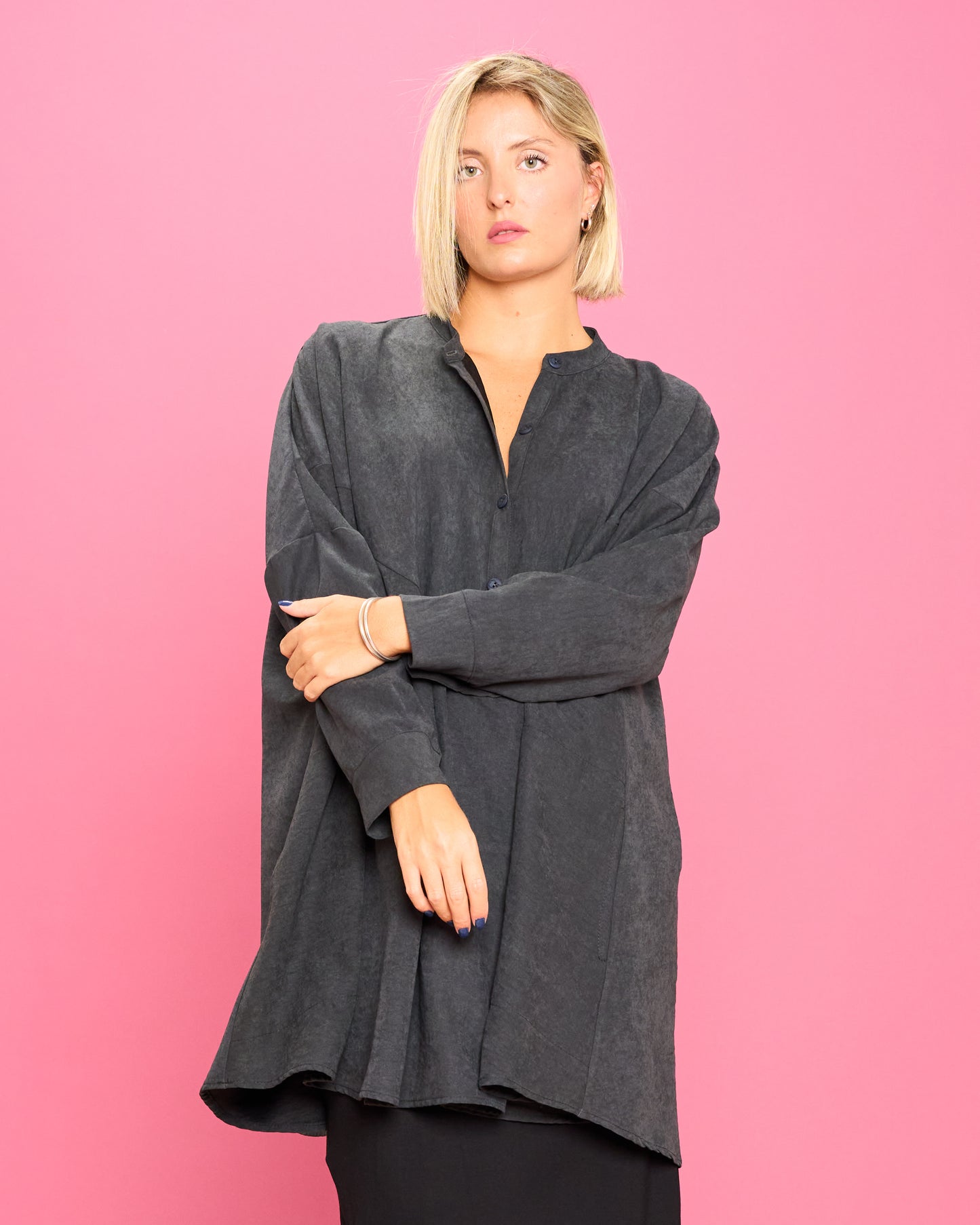 Ruffled Oversized Blouse