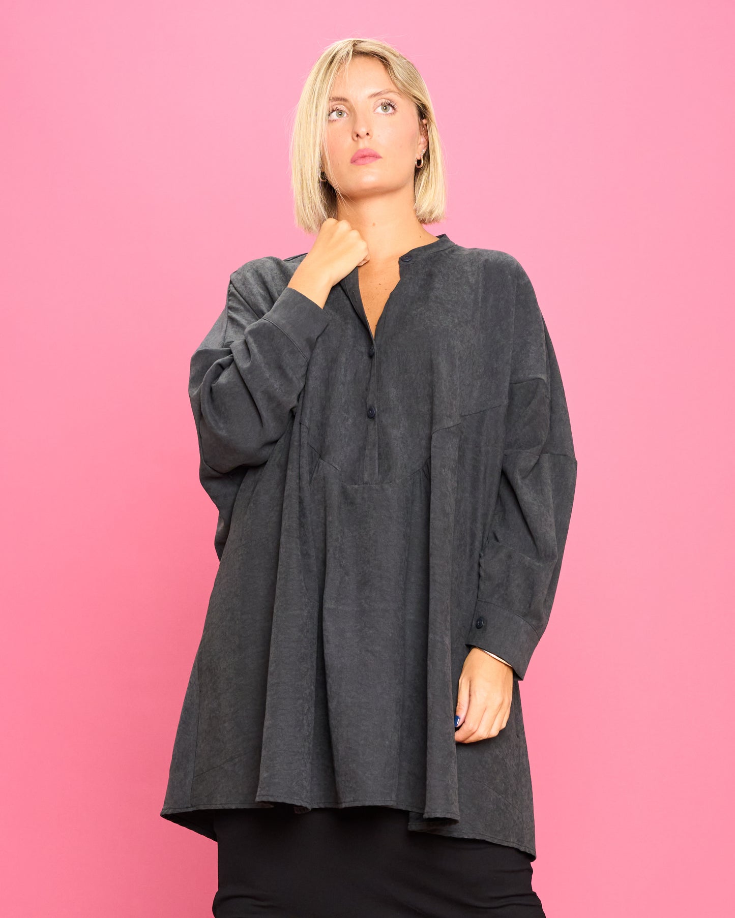 Ruffled Oversized Blouse