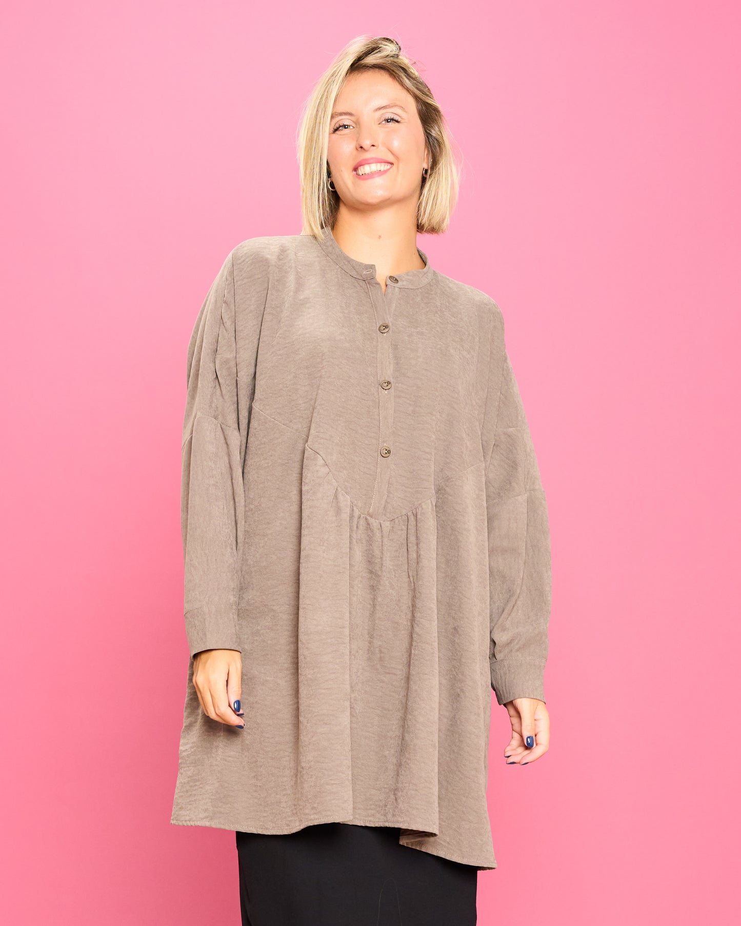 Ruffled Oversized Blouse