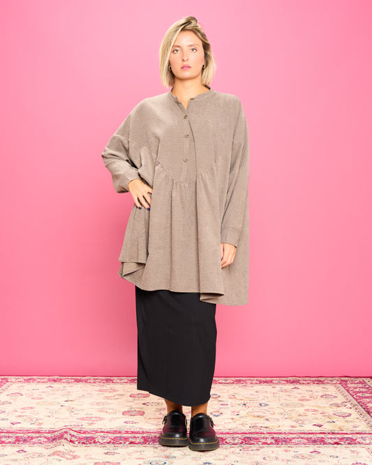 Ruffled Oversized Blouse