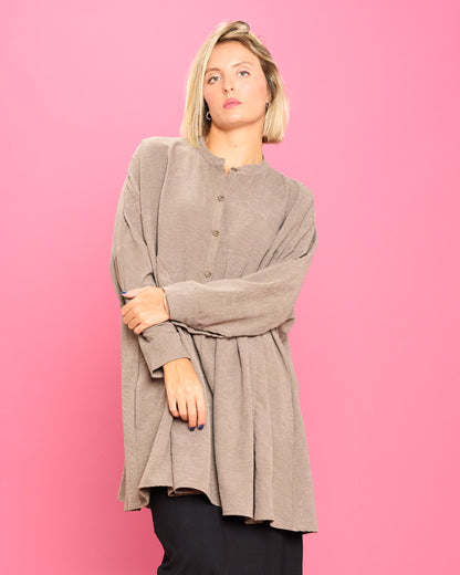 Ruffled Oversized Blouse