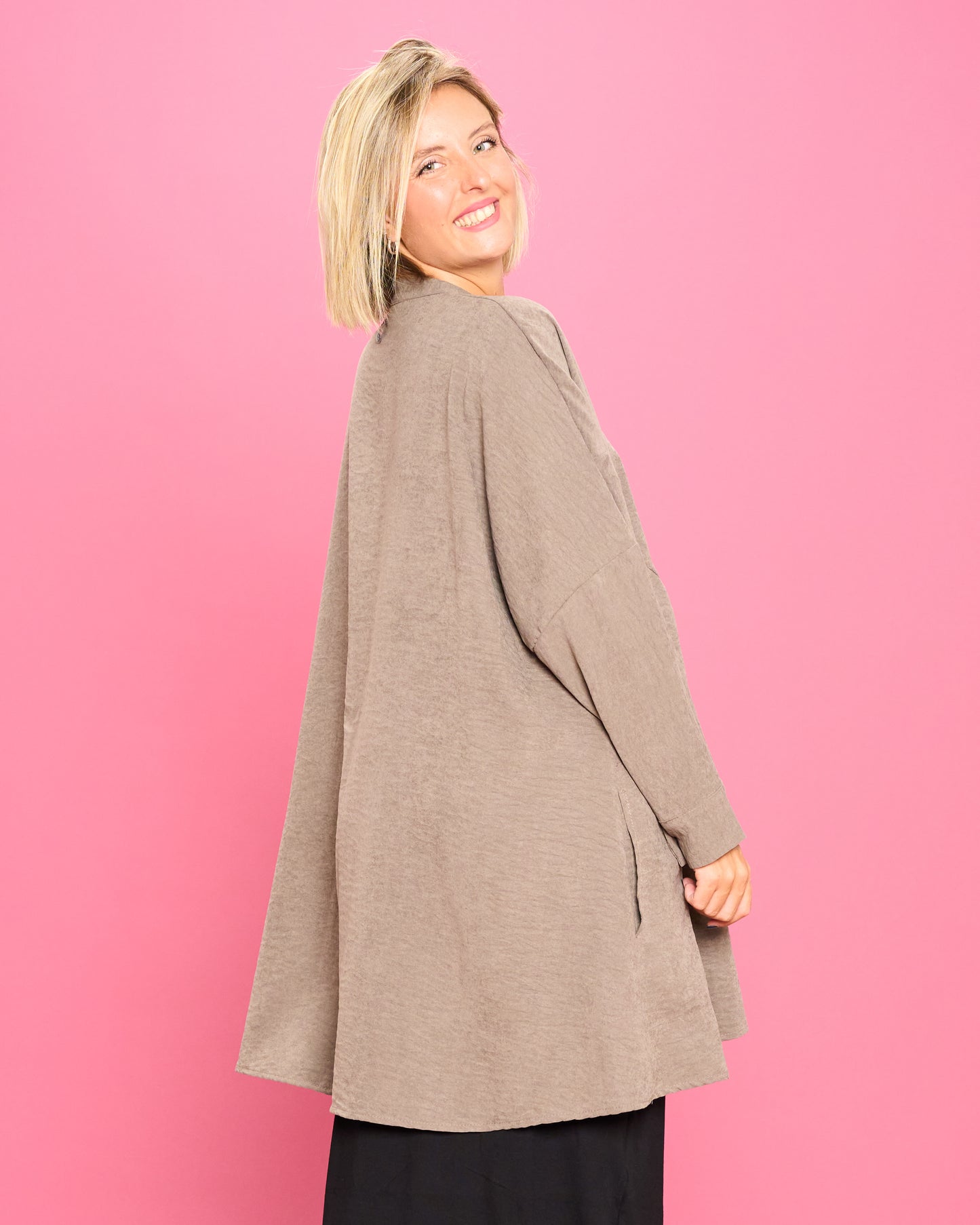 Ruffled Oversized Blouse