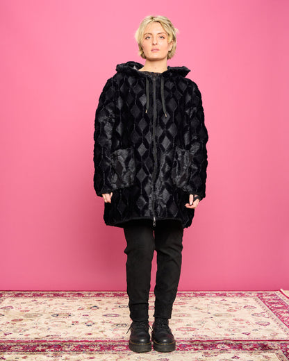Double-face Quilted Eco-Fur Jacket