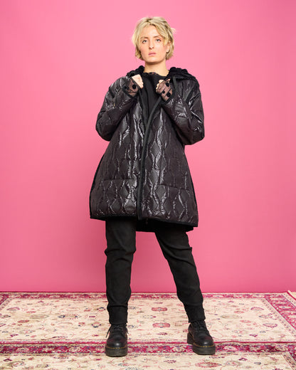 Double-face Quilted Eco-Fur Jacket