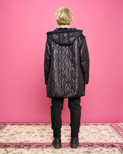 Double-face Quilted Eco-Fur Jacket