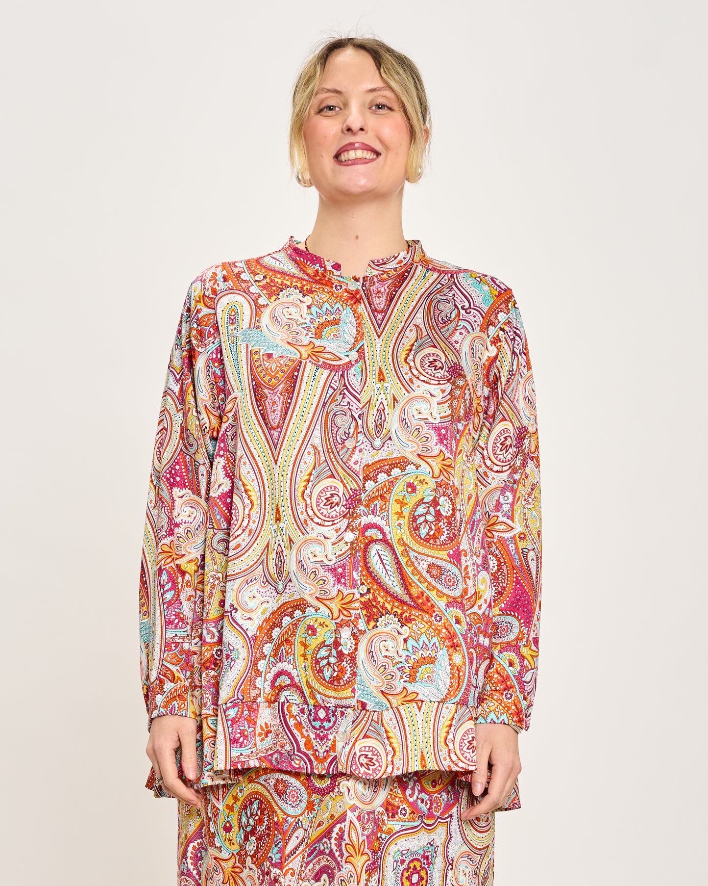 Camicia a Coreana Fantasia Cashmere