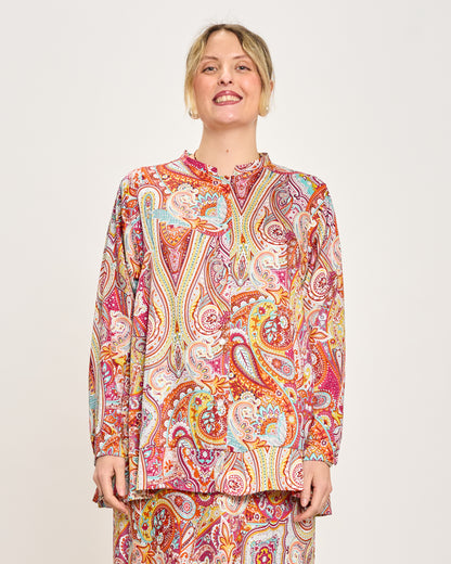 Camicia a Coreana Fantasia Cashmere