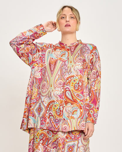 Camicia a Coreana Fantasia Cashmere