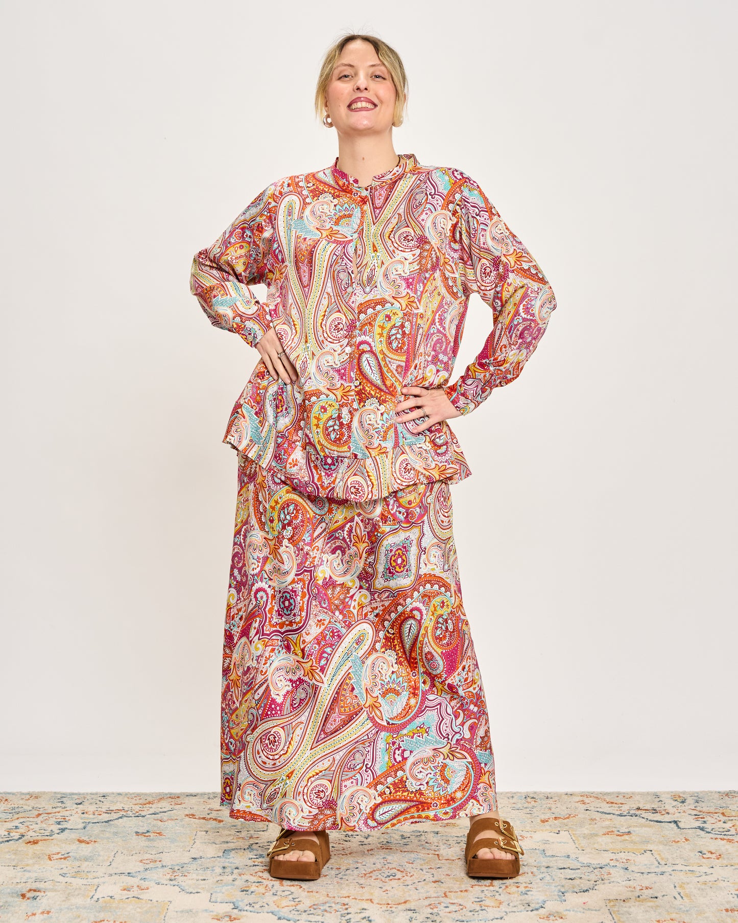 Camicia a Coreana Fantasia Cashmere