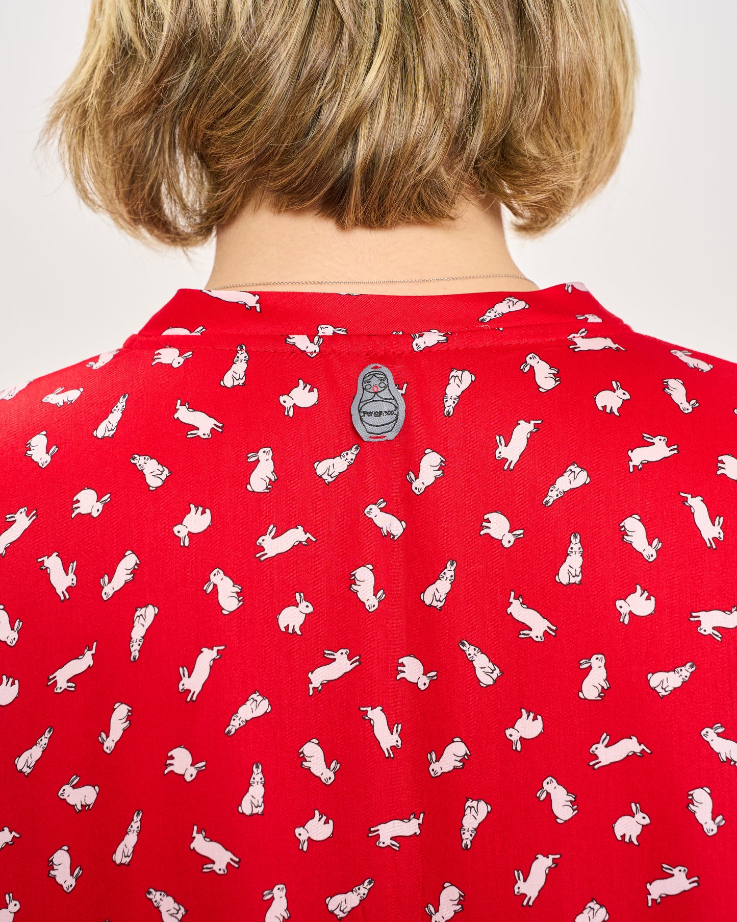 Mandarin Patterned Shirt