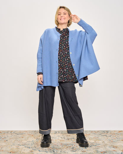 Mandarin Patterned Shirt