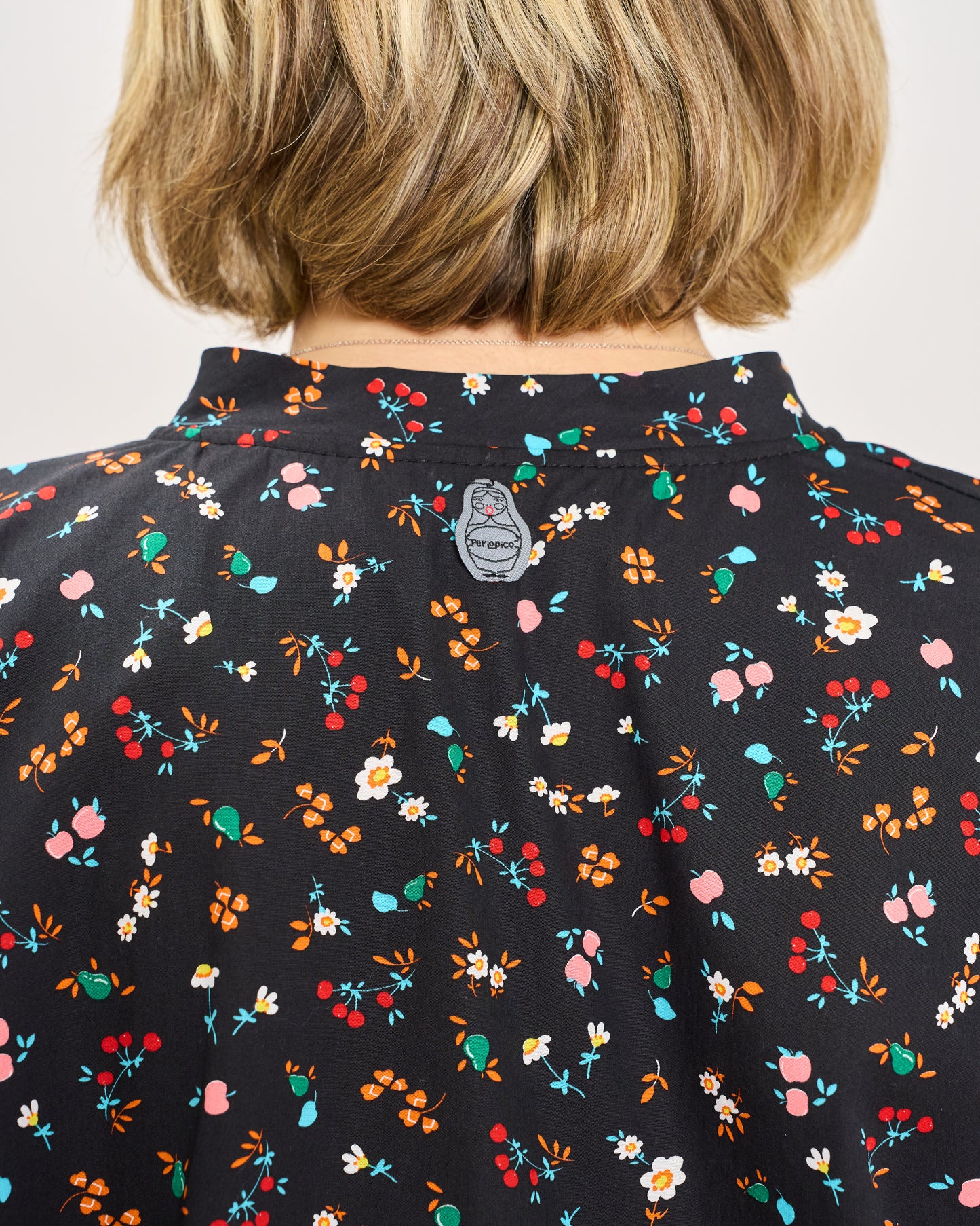 Mandarin Patterned Shirt