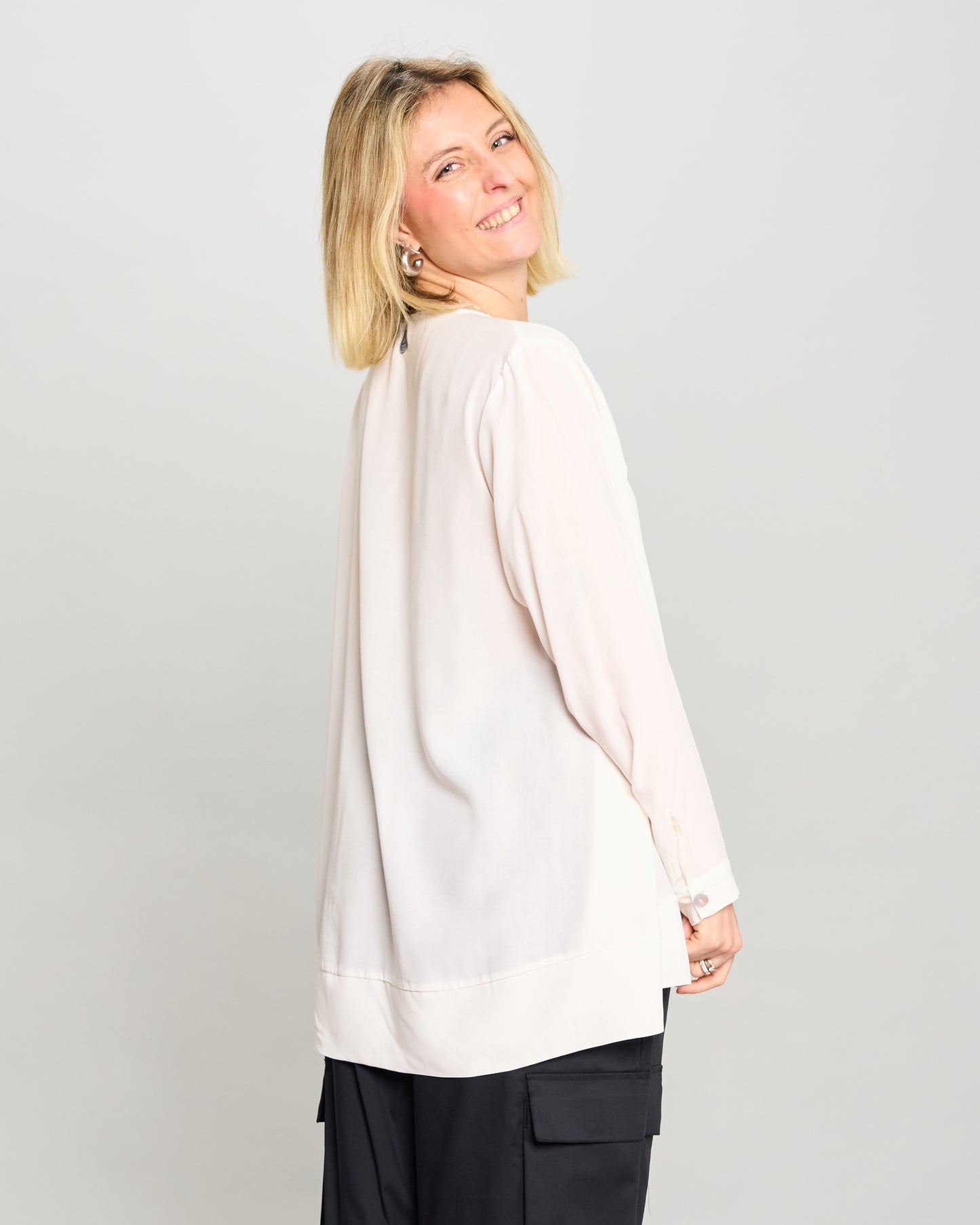 Mandarin Collar Pattern Shirt