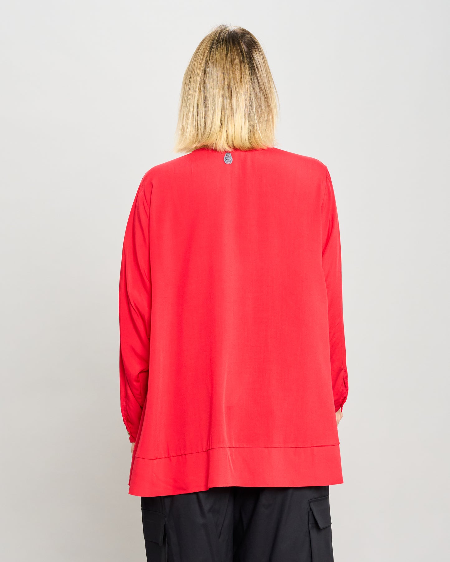 Mandarin Collar Pattern Shirt