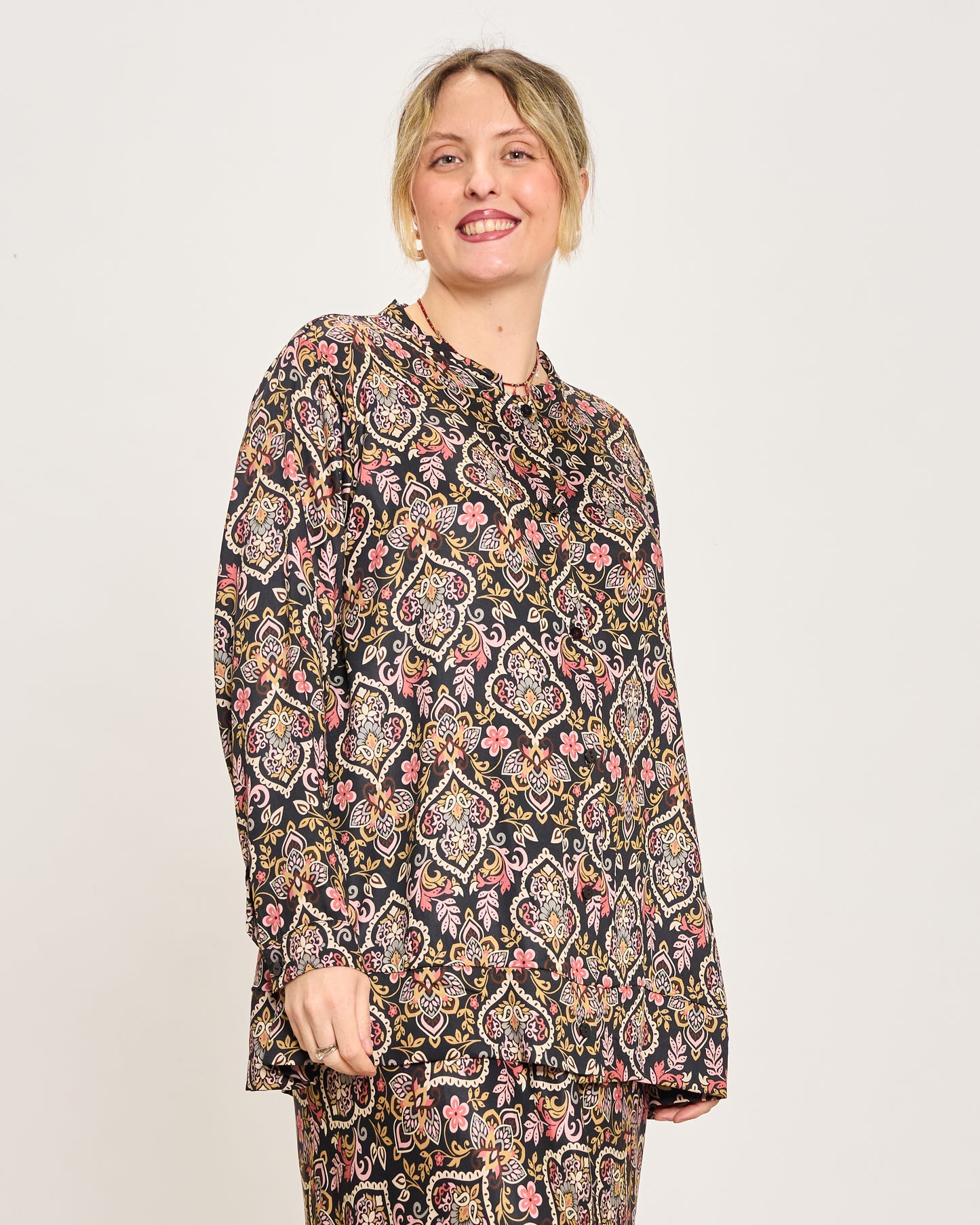 Camicia a Coreana Fantasia Cashmere