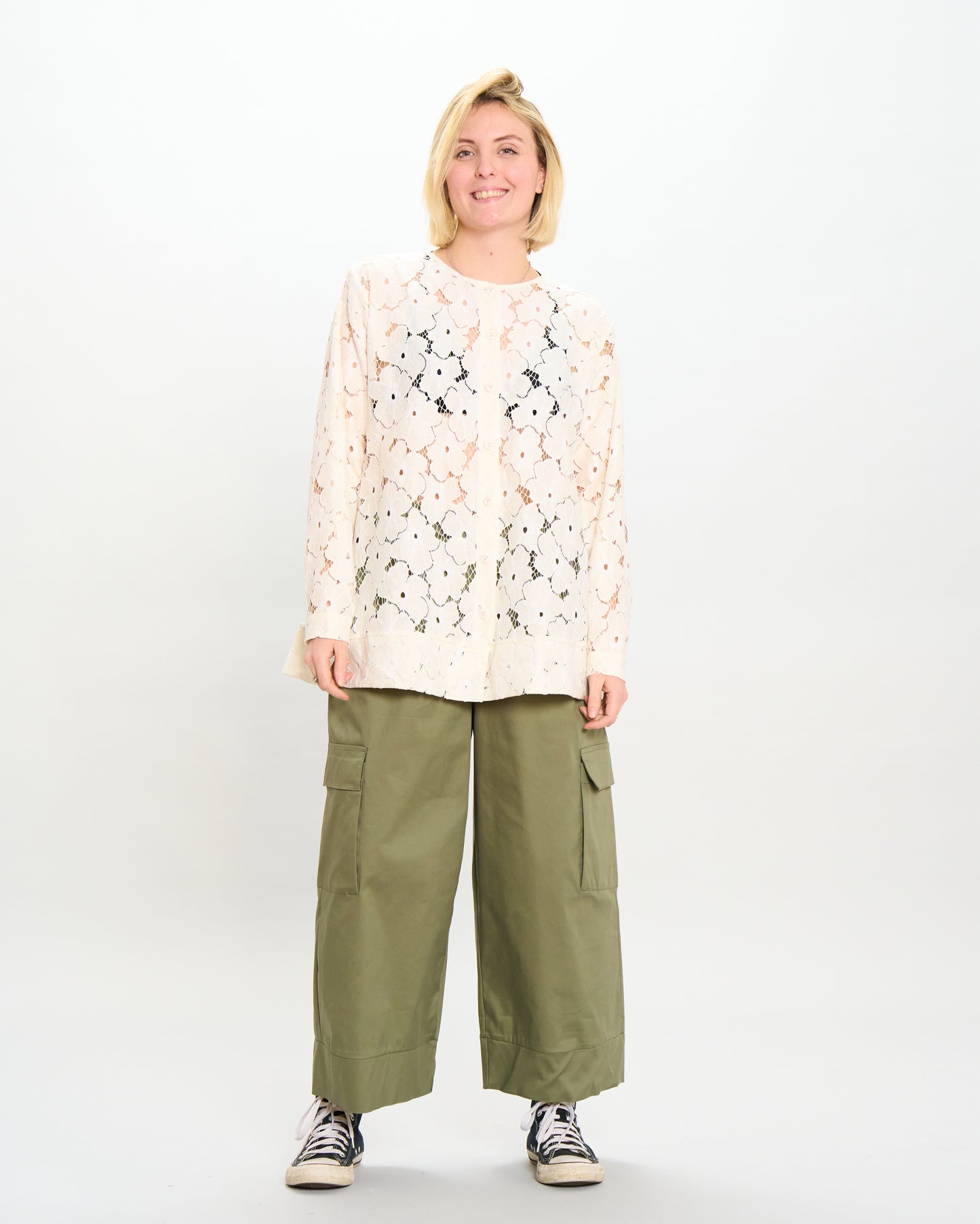 Camicia Coreana in Pizzo
