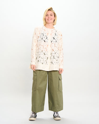 Camicia Coreana in Pizzo