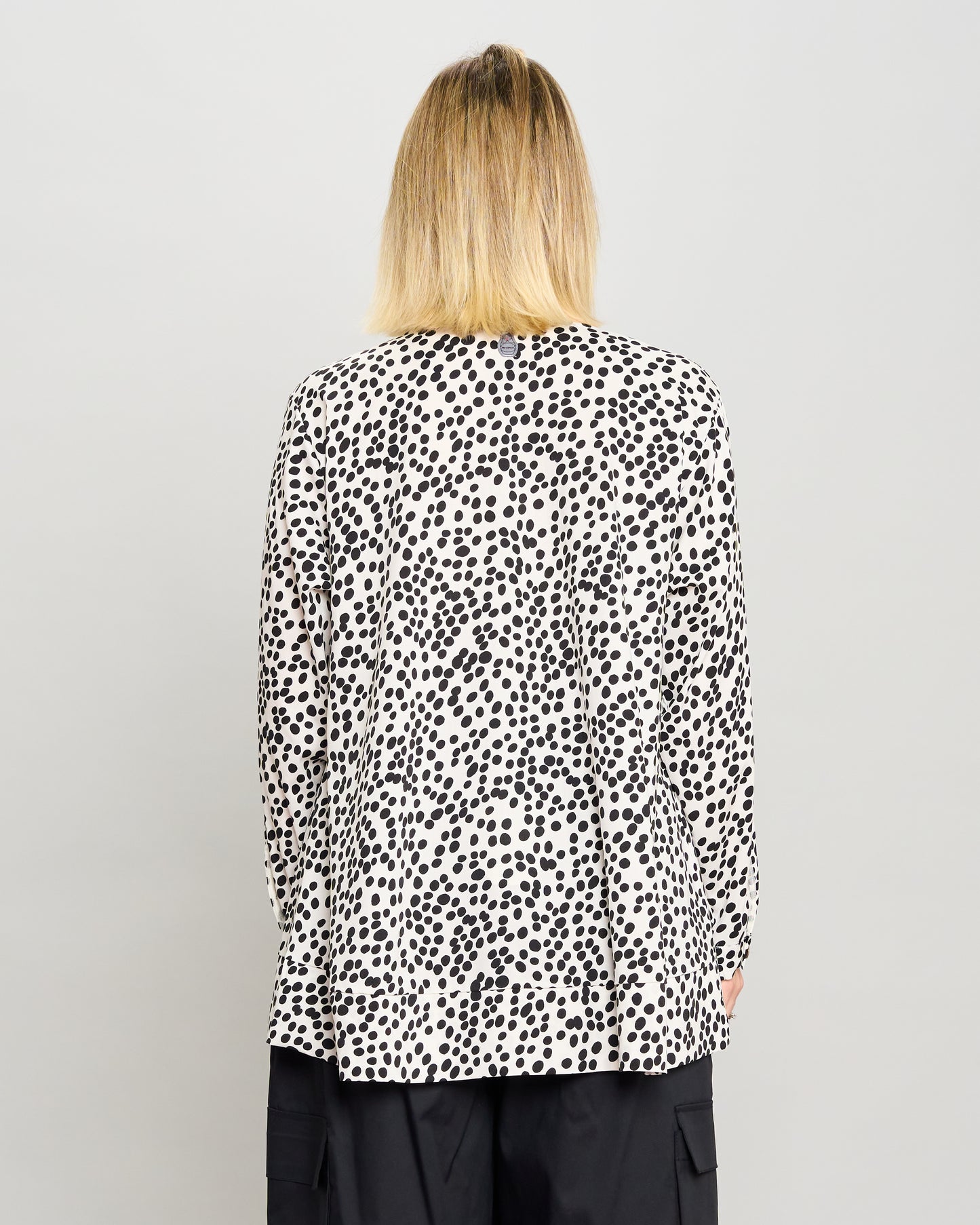 Mandarin Collar Pattern Shirt