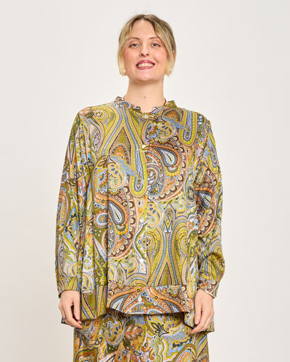 Camicia a Coreana Fantasia Cashmere