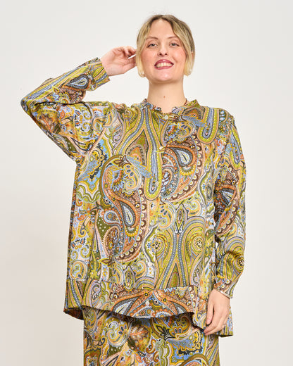 Camicia a Coreana Fantasia Cashmere