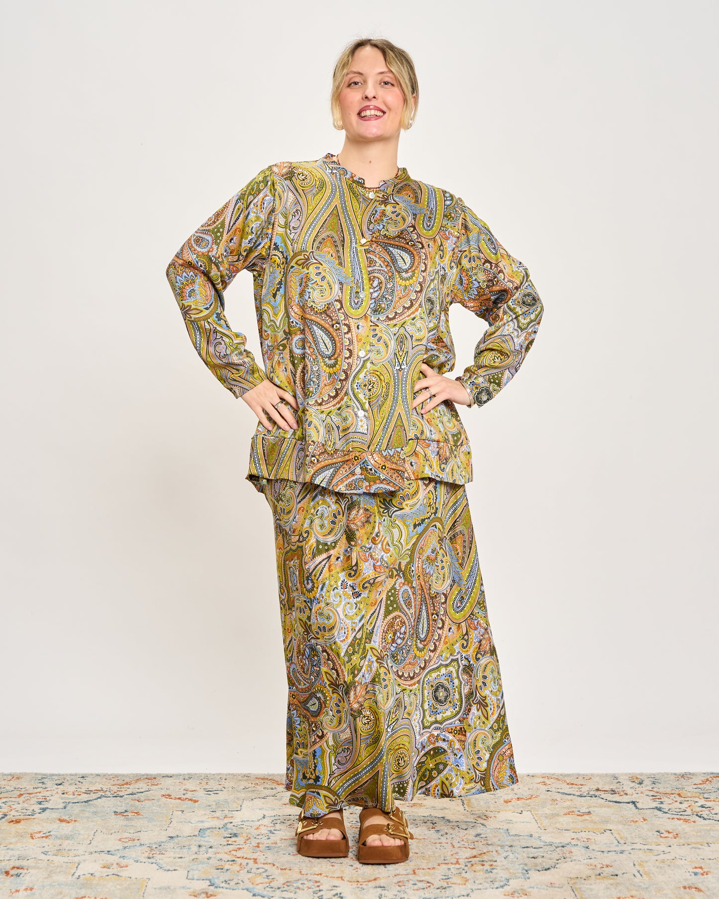 Camicia a Coreana Fantasia Cashmere