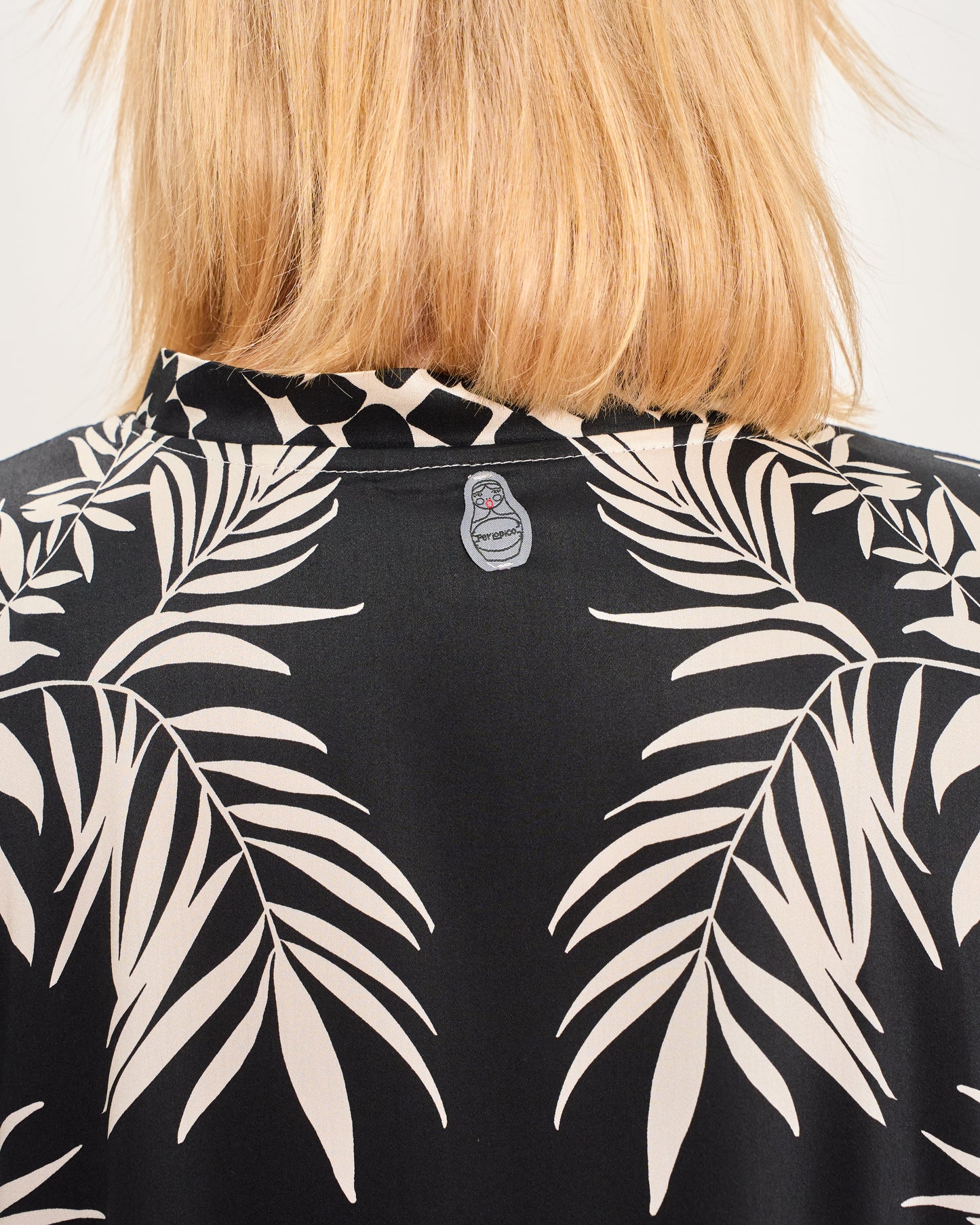 Long Patterned Shirt Dress