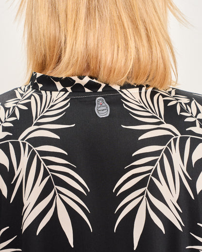 Long Patterned Shirt Dress