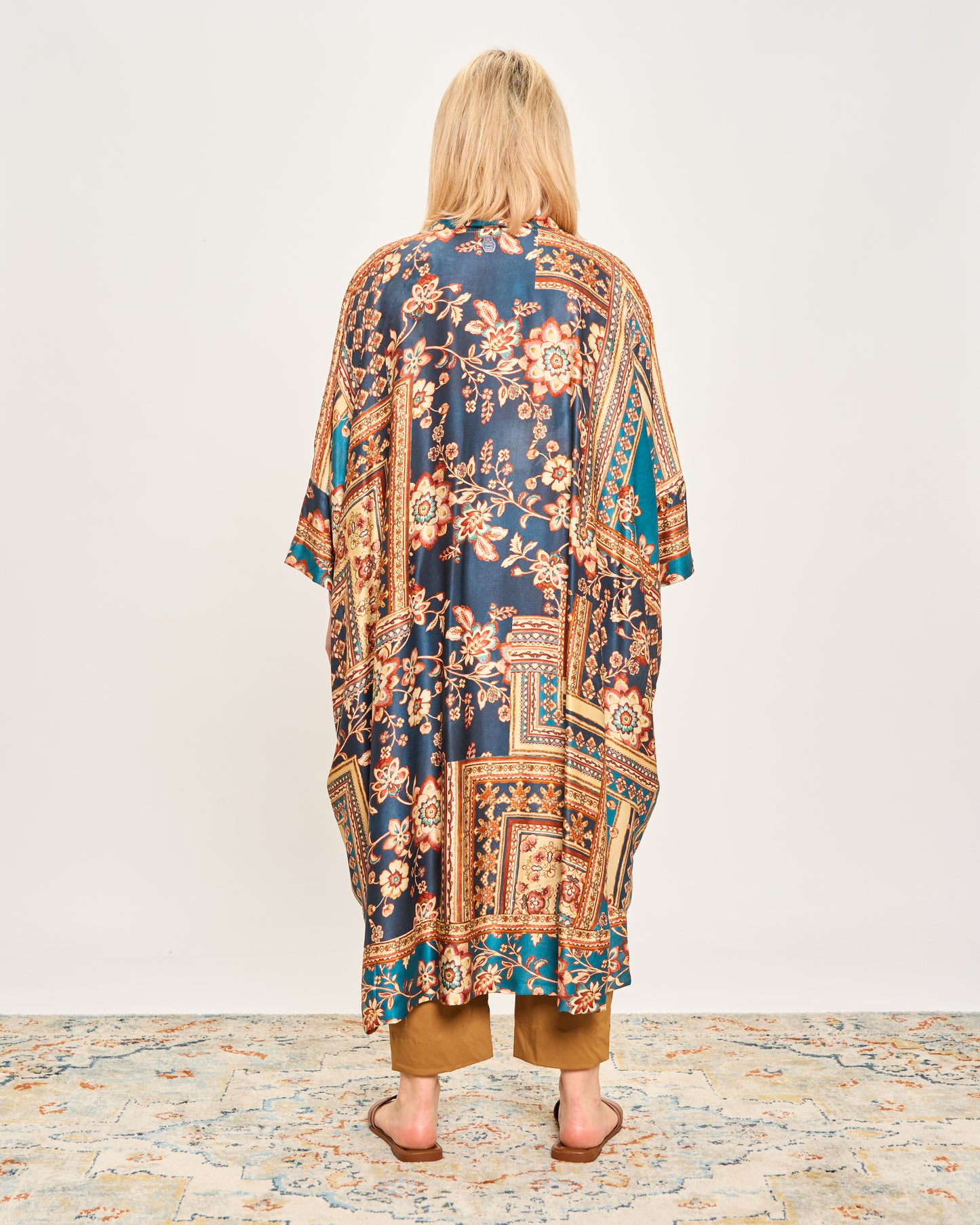 Long Patterned Shirt Dress