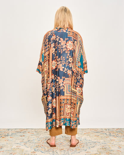 Long Patterned Shirt Dress