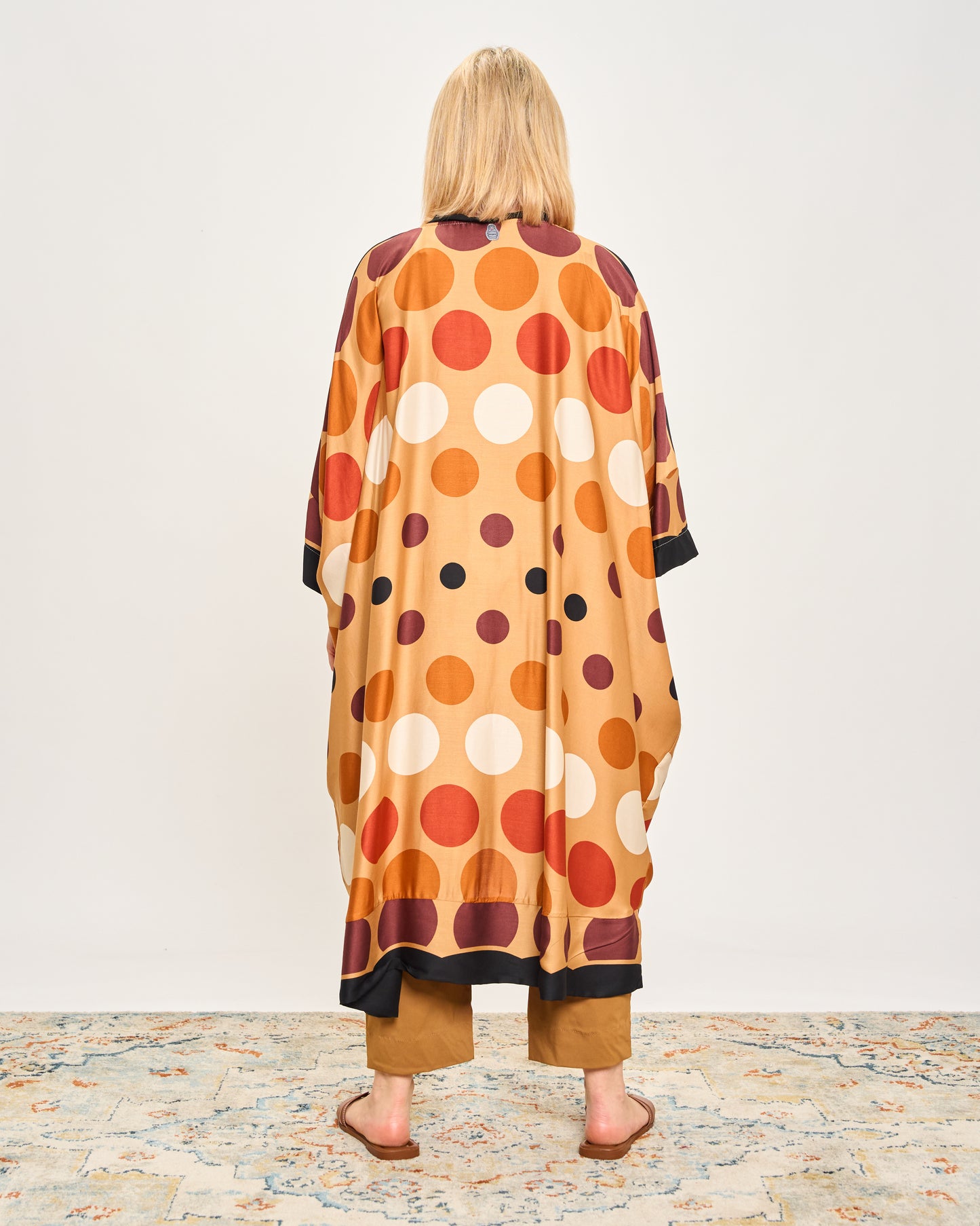 Long Patterned Shirt Dress