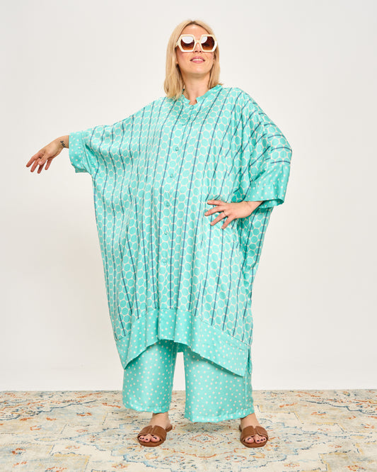 Abito Camicia Lungo Fantasia