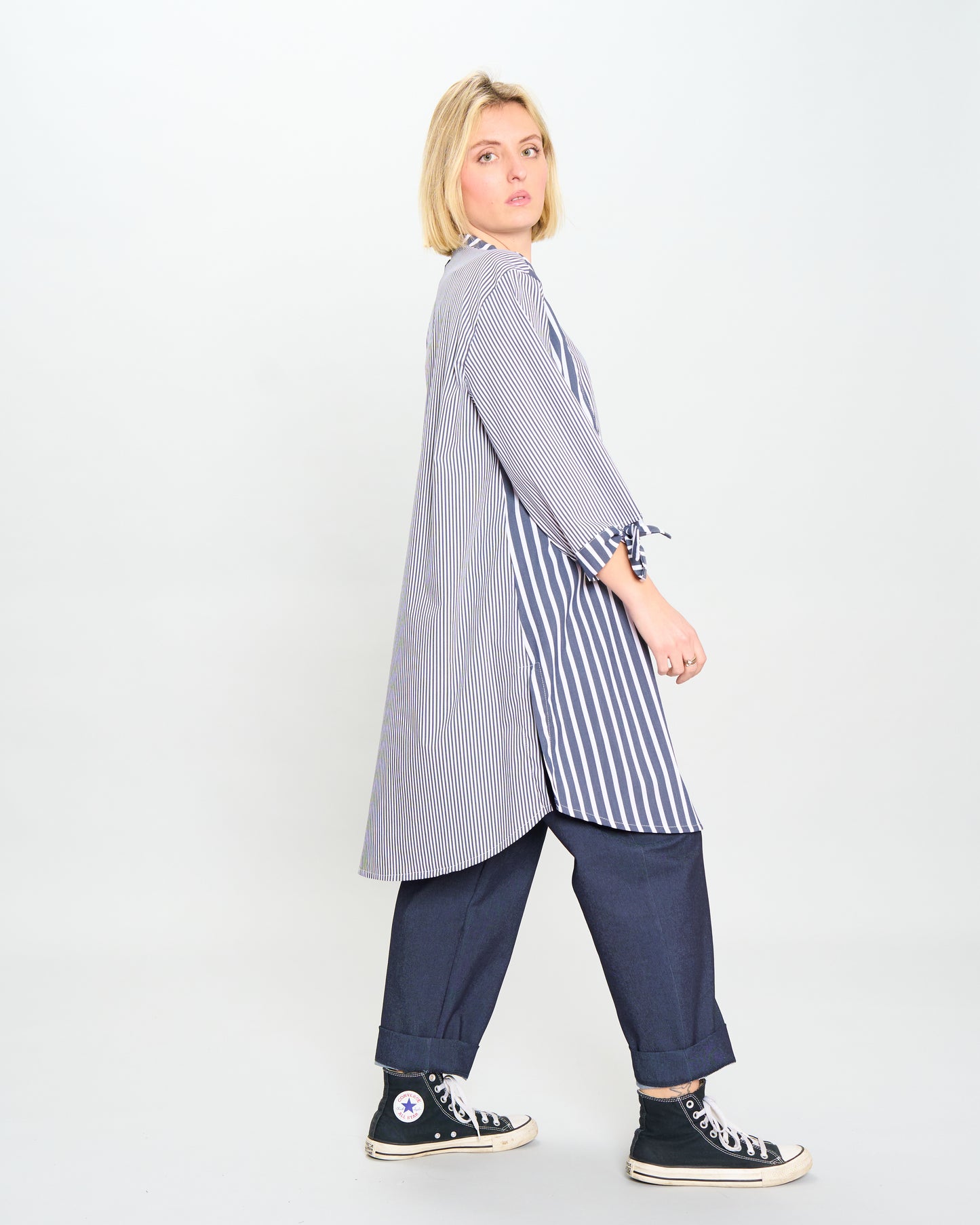 Camicia Over a Righe