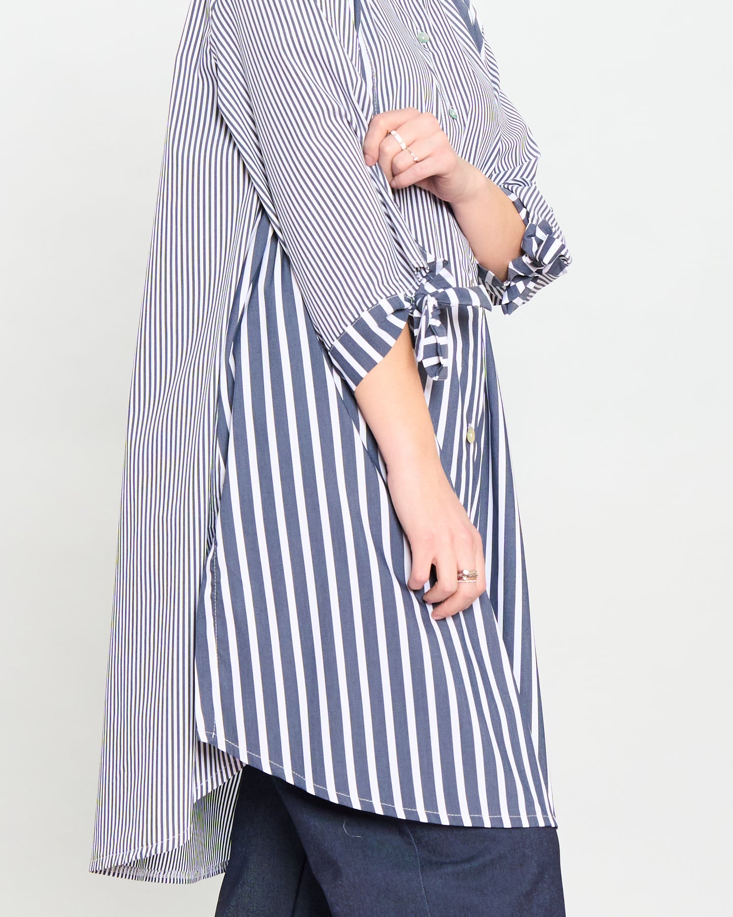 Camicia Over a Righe