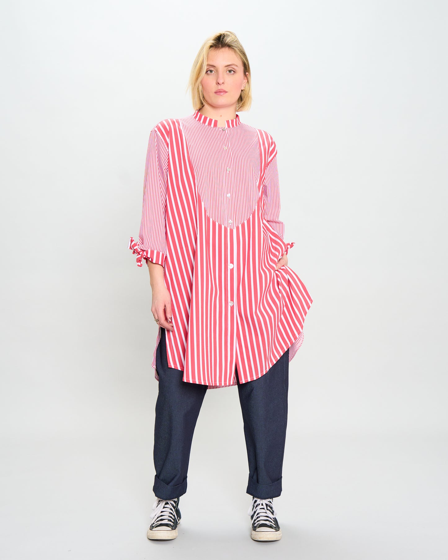 Camicia Over a Righe