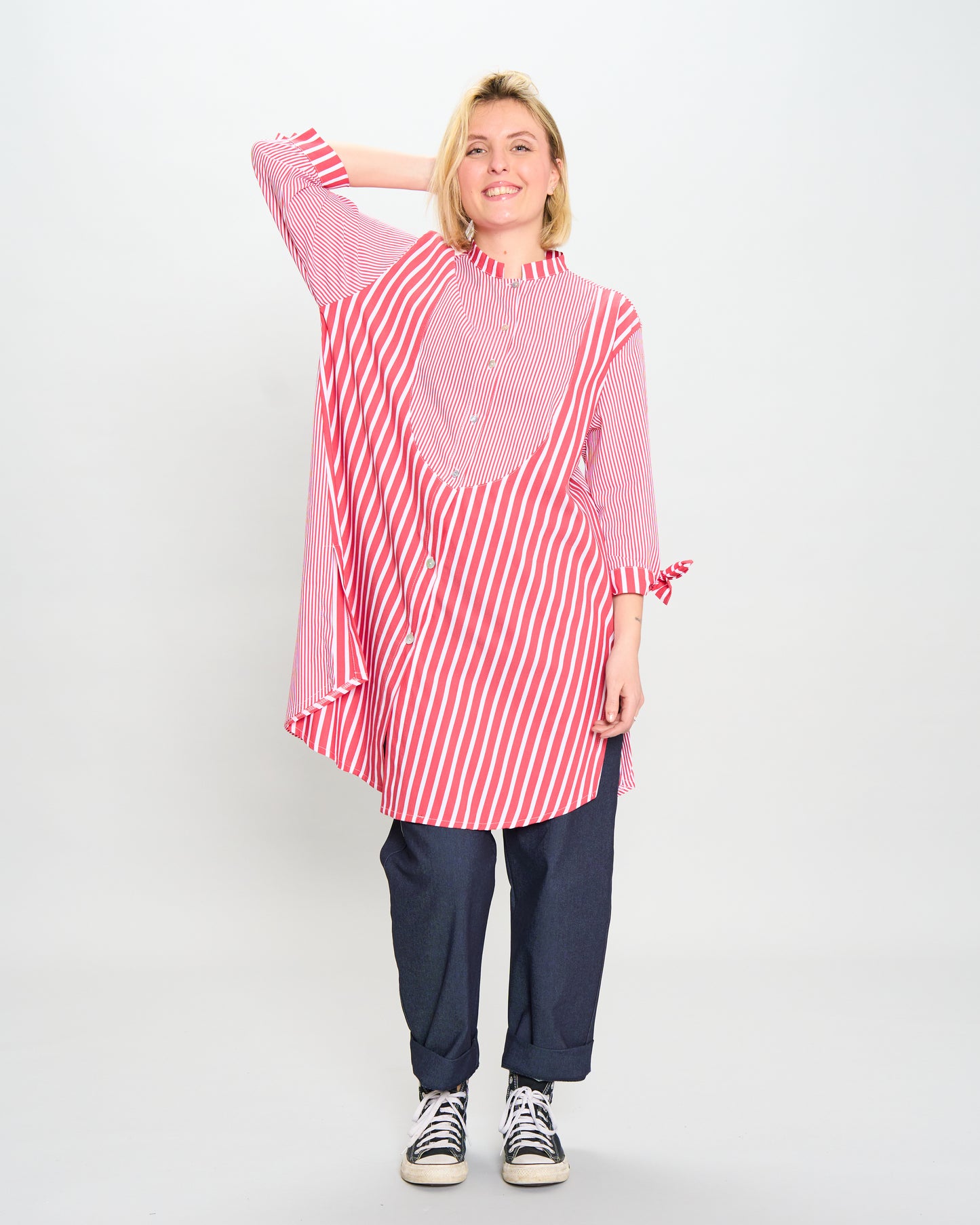 Camicia Over a Righe
