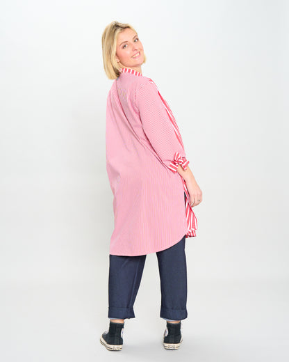 Camicia Over a Righe