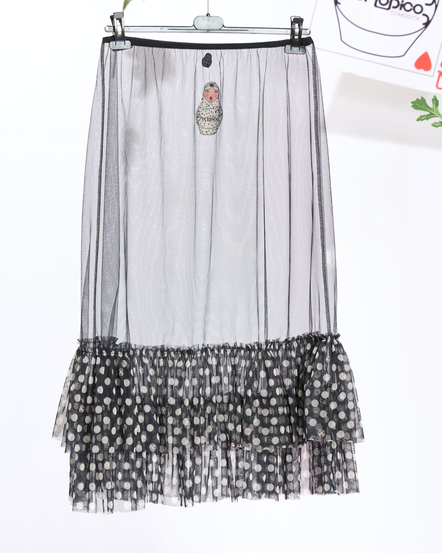 Sottogonna in Tulle Stampa Pois