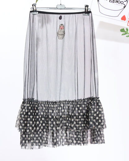 Sottogonna in Tulle Stampa Pois