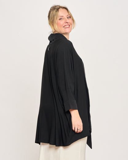 Shawl Collar Cardigan in Double Fabric