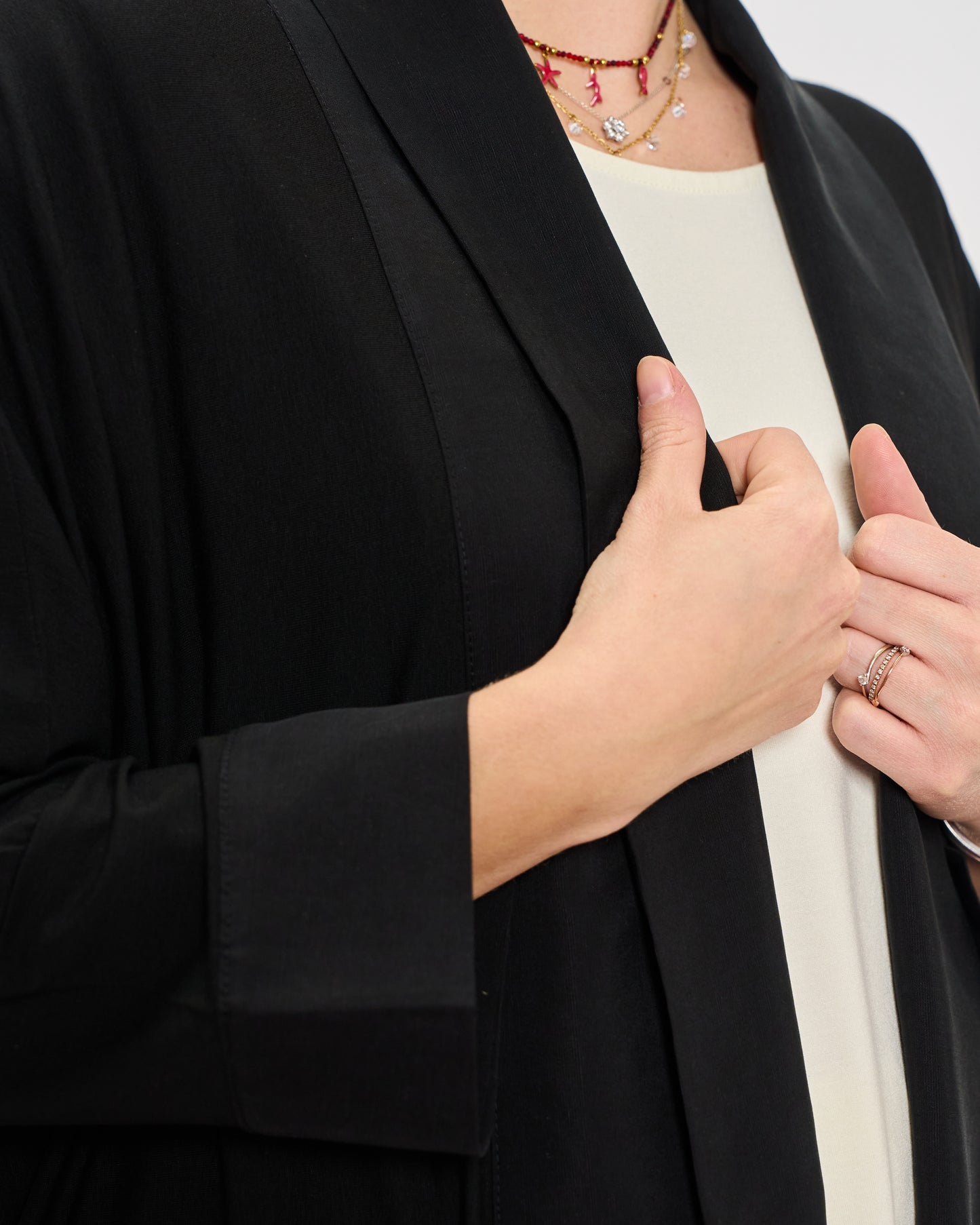 Shawl Collar Cardigan in Double Fabric