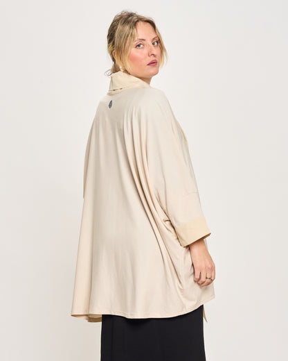 Shawl Collar Cardigan in Double Fabric
