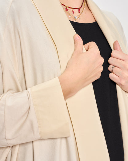 Shawl Collar Cardigan in Double Fabric