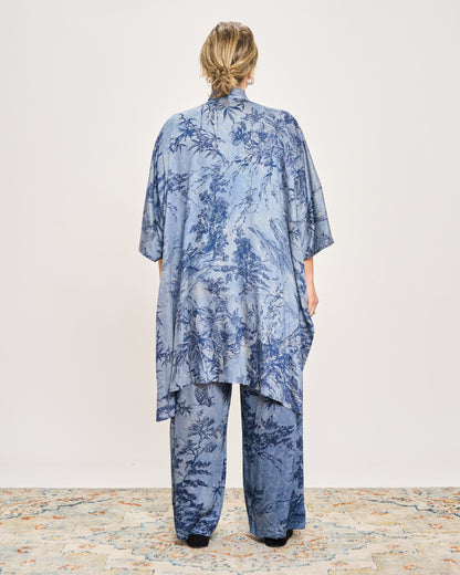 Long Viscose Patterned Shirt