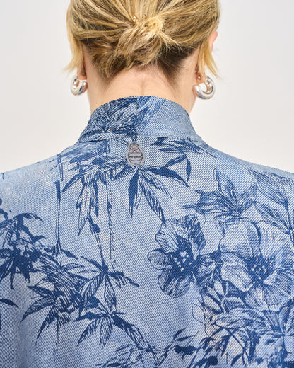 Long Viscose Patterned Shirt