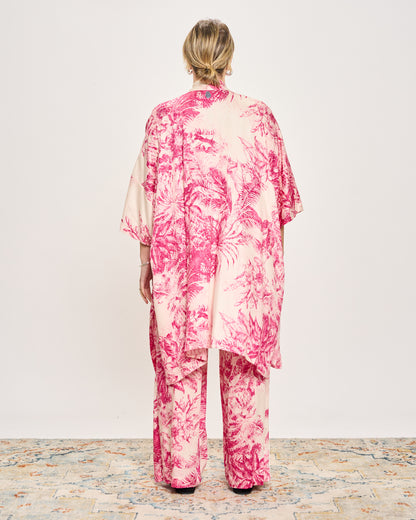 Long Viscose Patterned Shirt