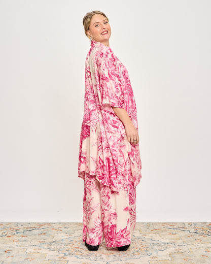 Long Viscose Patterned Shirt