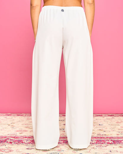 Pantalone Dritto in Poli Viscosa