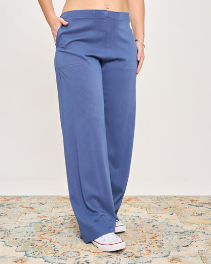 Straight Stretch Viscose Trousers